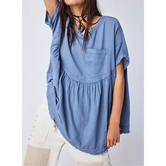 Free People Moon City oversized top - Picture 1 of 13